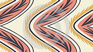 Abstract Organic Wave Pattern Flowing Lines Vector Background, vector design Generative AI