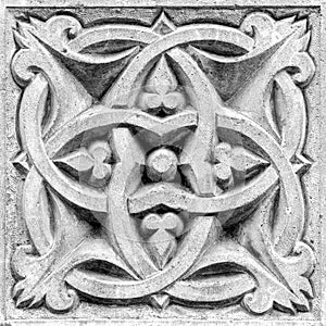 Abstract ornament, bas-relief