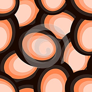 Abstract ornament of pink and dark brown colors