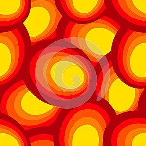 Abstract ornament of yellow and red colors