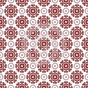 Abstract Ornamental Oriental Floral Seamless Royal Vintage Arabic Chinese Transparent Red Pattern Texture Wallpaper