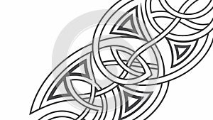 Abstract ornate scroll pattern, elegant and decorative background, vector design Generative AI