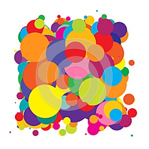Abstract overlapping circles design element vector illustraiton