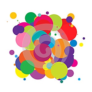 Abstract overlapping circles design element vector illustraiton