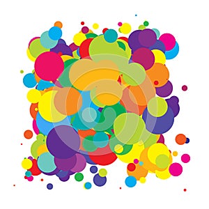 Abstract overlapping circles design element vector illustraiton