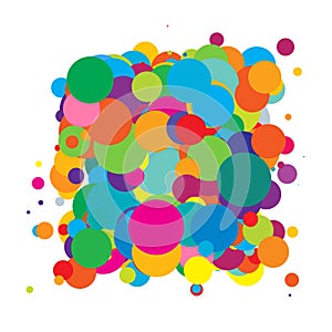 Abstract overlapping circles design element vector illustraiton