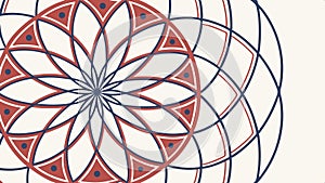 Abstract overlapping circular geometric pattern vector design Generative AI