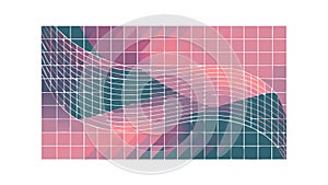 Abstract Overlapping Geometric Shapes Pixelated Texture Vector, vector design Generative AI