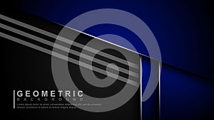Abstract overlapping layers background. Premium concept vector design template