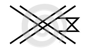 Abstract Overlapping Lines Geometric Pattern Vector, vector design Generative AI