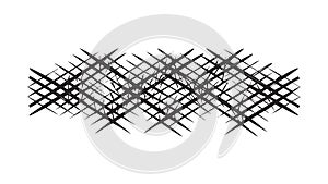 Abstract Overlapping Lines Pattern, Dynamic Graphic Element, vector design Generative AI