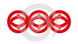 Abstract Overlapping Ovals Vector: Modern Geometric Pattern Design, vector design Generative AI