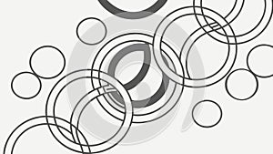 Abstract Overlapping Rings, Modern Geometric Background, vector design Generative AI