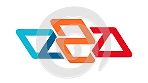 Abstract Overlapping Shapes, Geometric Modern Design, vector design Generative AI