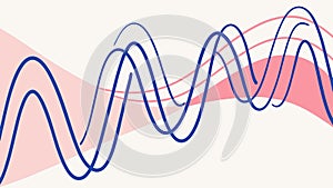 Abstract Overlapping Sound Waves, Dynamic Audio Vector Design, vector design Generative AI