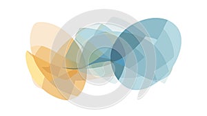 Abstract Overlapping Translucent Shapes Gradient Vector, vector design Generative AI