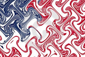 A abstract overlay wave pattern american flag retro effect illustration graphic