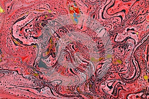 Abstract paint blending.