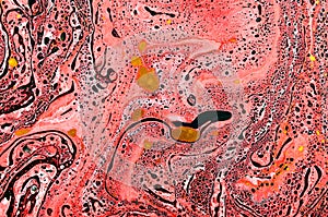 Abstract paint blending.