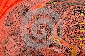 Abstract paint blending.