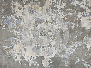 Abstract Paint cracking off dark wall.Grunge wall texture background.