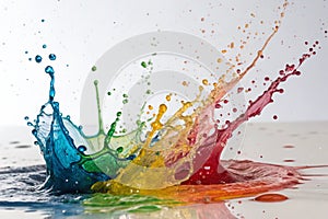 Abstract paint splash isolated on white background