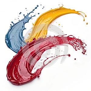 Abstract paint stroke fluid liquid