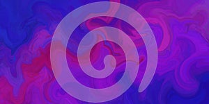 Abstract painted background in marbled swirls of purple pink and blue in psychedelic colorful pattern