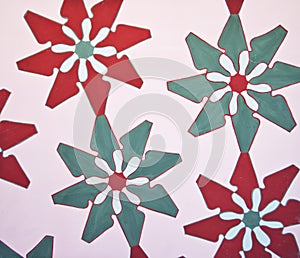 Abstract painted pattern design