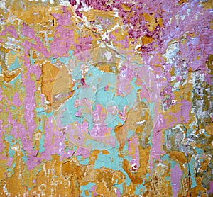 Abstract of painted wall