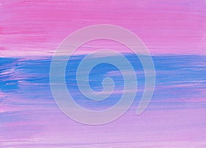 Abstract painting background texture, pastel pink and blue. Oil multicolored brush strokes on paper