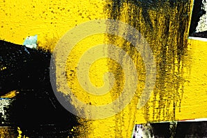 Abstract painting on canvas. Abstract expressionism. photo