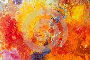 Abstract painting color texture. Bright artistic background in r