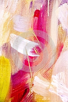 Abstract painting detail texture background with brushstrokes
