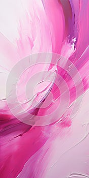 Abstract Magenta And Magenta Painting With Blink-and-you-miss-it Detail photo