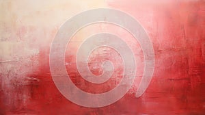 Abstract Painting In Red And Beige With Soft Focus Romanticism