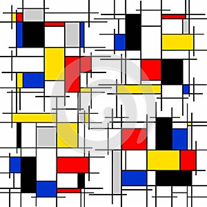 Abstract painting on white background photo
