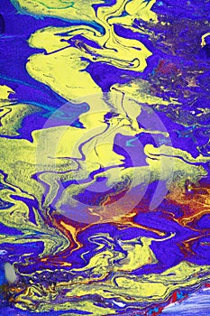 Abstract Paints Mixture