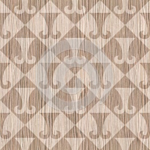 Abstract paneling pattern - seamless background - Blasted Oak