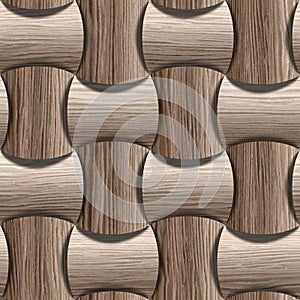 Abstract paneling pattern - seamless background - Blasted Oak photo
