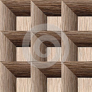 Abstract paneling pattern - seamless background - Blasted Oak Groove photo