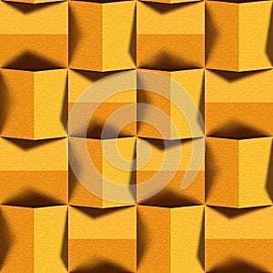 Abstract paneling pattern - seamless background - orange texture