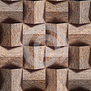 Abstract paneling pattern - seamless background - stone wall