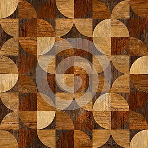 Abstract paneling pattern - seamless background - wood texture