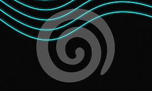 Abstract Panorama Blue on black Background.