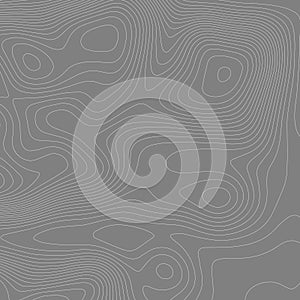Abstract paper cut shapes. Topographic map on white background. Topo map elevation lines. Contour vector abstract vector