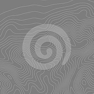 Abstract paper cut shapes. Topographic map on white background. Topo map elevation lines. Contour vector abstract vector