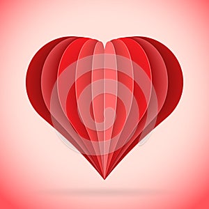 Abstract paper heart illustration photo
