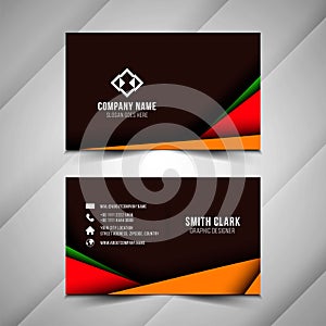 Abstract papr cut business card template