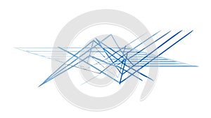 Abstract Parallel and Intersecting Lines, Modern Dynamic Pattern, vector design Generative AI